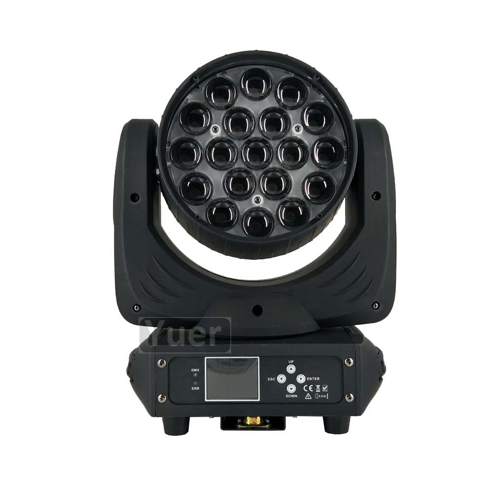 Stage Lighting 19X15W Led Zoom Moving Head Beam Wash Light 300W High Power RGBW 4IN1 Tyanshine Single Zoom Motor 13/24 Channels