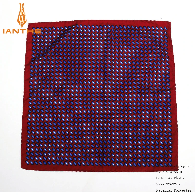 2019 ブランド新 32 × 32 センチメートル大ハンカチ男ペイズリーフラワードットポケットファッションカジュアル Hankies のため男性のスーツ