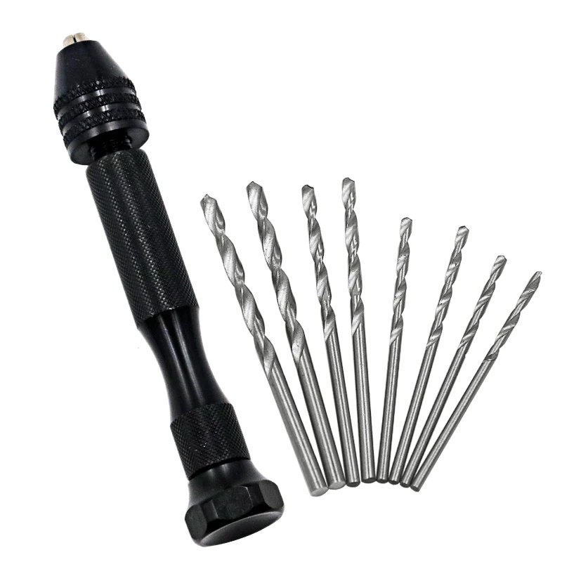 FAI DA TE Micro Drill Bit Set 0.5 millimetri ~ 3 millimetri (0.019 "~ 0.118") per PCB Artigianato e Gioielli Nero A Mano twist drill