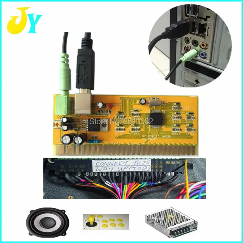 

PC |PS3 I USB | Jamma D-Input Converter Board Arcade Joystick Coin Time Controller For Arcade Machine