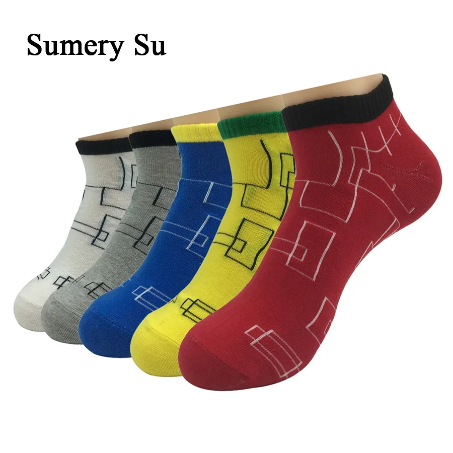 5 Pairs/Lot Socks Men Short High Quality Cotton Ankle Socks Casual Running Socks Hot Sale 2023