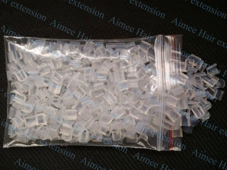 

500pcs Clear Color Italian Nail tip keratin glue clear transparent color for Fusion Human Hair/keratin hair extension