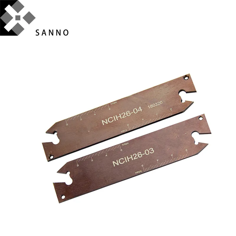 2 PCS คุณภาพสูง NCIH มีดตัดแผ่น NCIH26-02/32-06 เครื่องกลึง grooving เครื่องมือตัดแผ่น scale