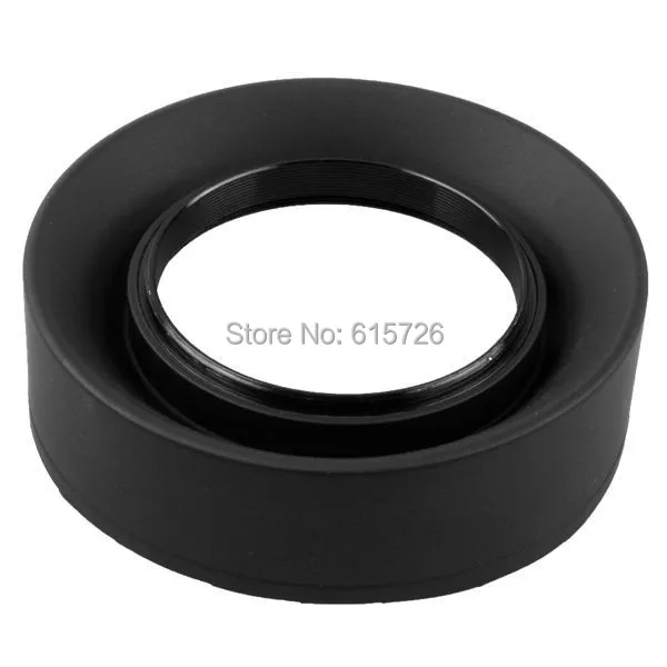 58mm 3-Stage 3 in1 Collapsible Rubber Foldable Lens Hood 55mm DSIR Lens for Canon Nikon camera