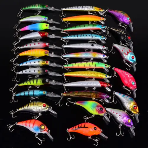 30pcs/Lot High Quality Fishing Lures Crank Bait Crankbaits Isca Artificial Tackle Jigging Lure