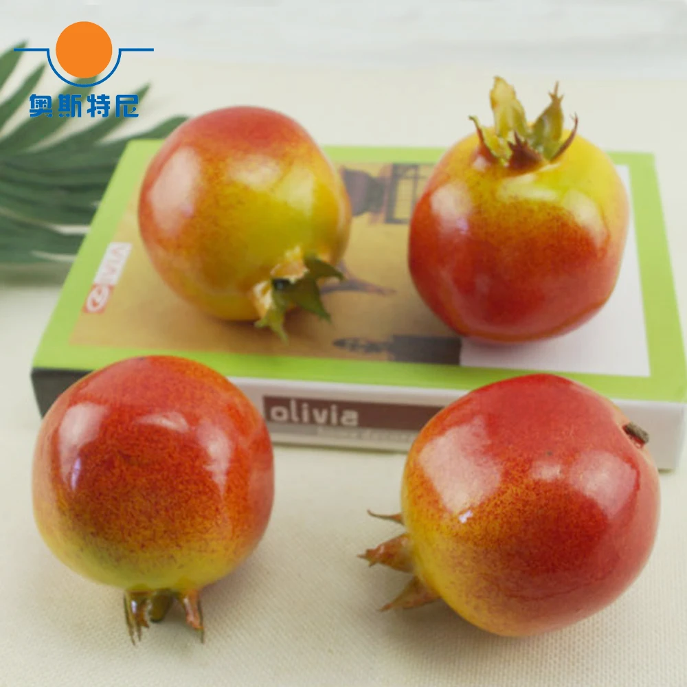 

8pcs High imitation fake artificial pomegranate Fruit&artificial pomegranate plastic fake simulated pomegranate fruit model