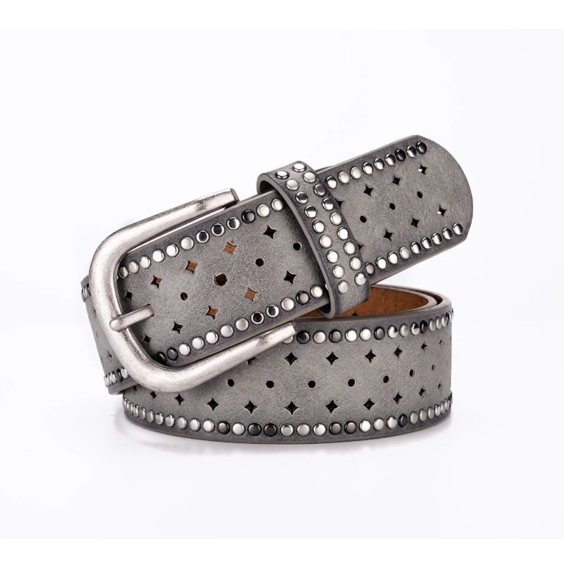 2018 New Designer Brand Luxury Belts For Women With Studded And Shinny Stars BE-451