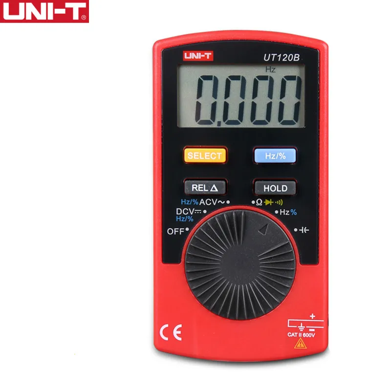 UNI-T UT120B Pocket Size Stype Digital Multimeter Frequency Diode Capacitance Auto Range  Easy Carry