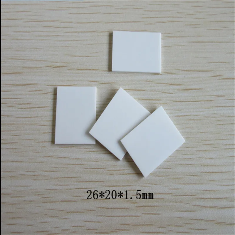 BeO cerium oxide ceramic sheet 26*20*1.5mm high thermal conductivity non-porous cerium oxide ceramic sheet