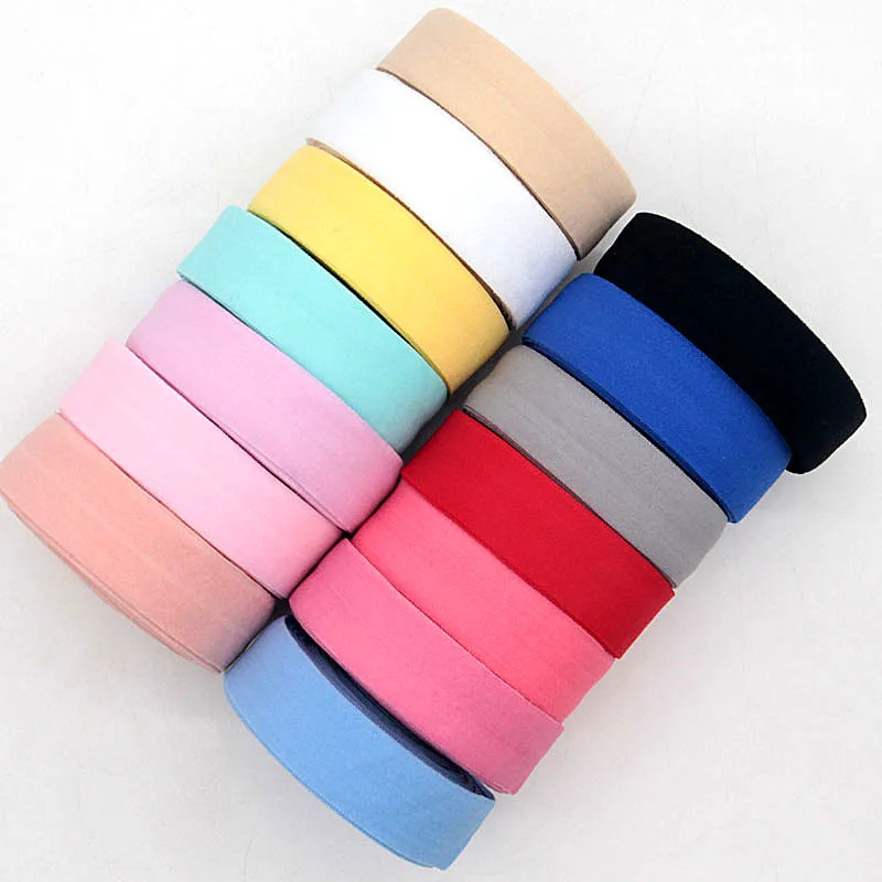 5meter 20mm Fold over Rubber Band Ribbon Elastic Band for Underwear Pants Bra Clothes Sewing Lace Fabric Garment Accessory