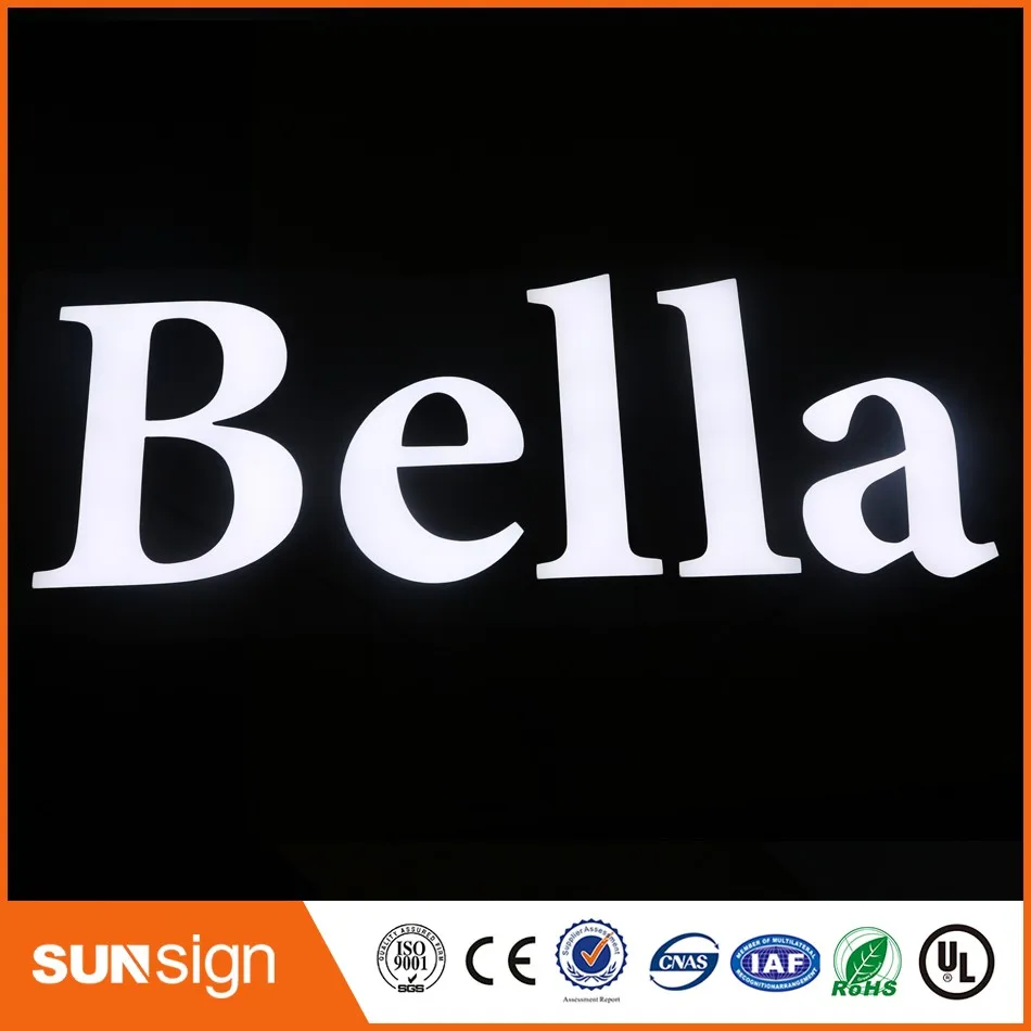 wholesale Factory Outlet Outdoor super high bright led letters epoxy resin signs