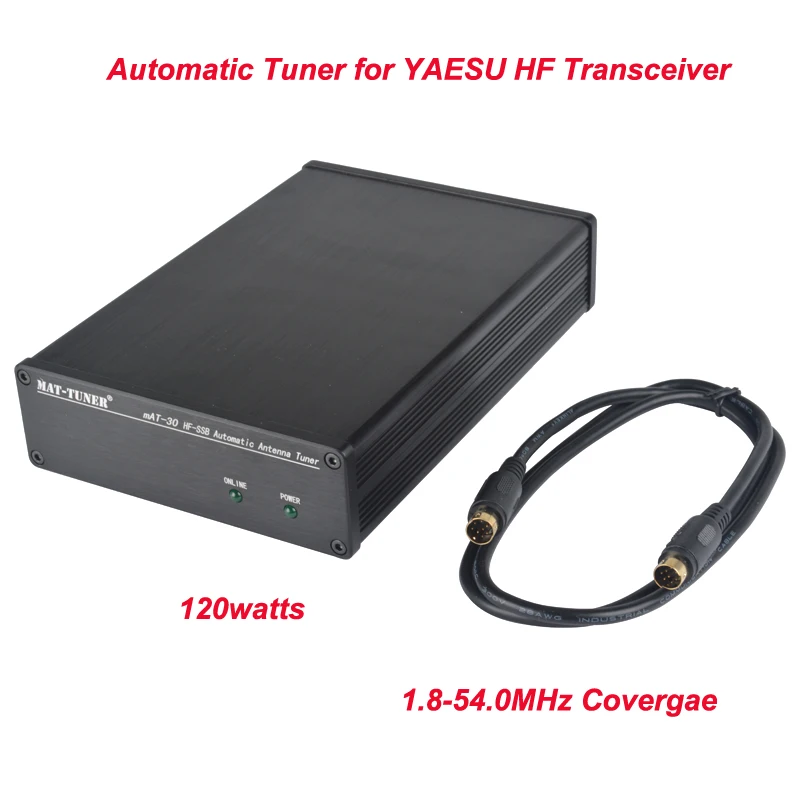 

mAT-30 HF SSB 1.8-54.0MHz 0.1-120Watt Automatic Tuner HF for Yaesu HF Transceiver FC-30,FC-40,FC-50,FT-100 FT-857D FT-897D/450D