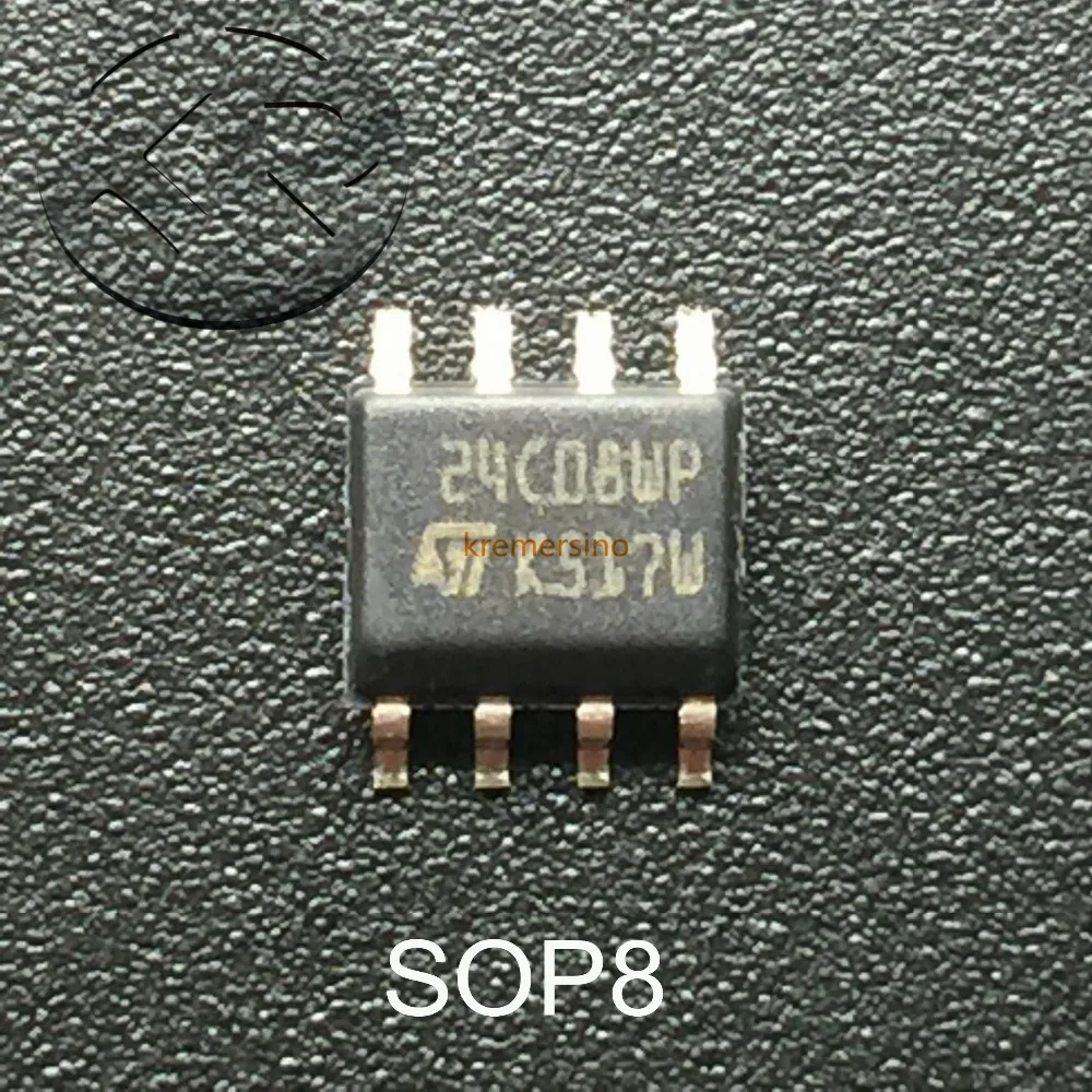 5pcs EPROM 24C08 memory chip erasable programmable read EPROM 24C08 SOP8