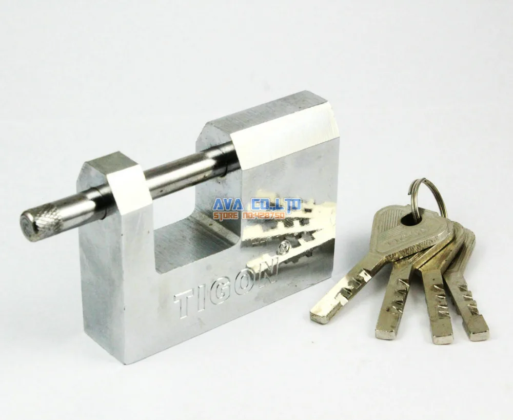 

Warehouse Door 70mm Security Lock Padlock w 4 Pcs Keys