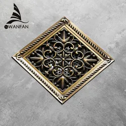 Shower Drain 15*15cm Super Bigger Floor Drain Bathroom Drain Building Material Square Water Drain Bathroom Accessories 811527F