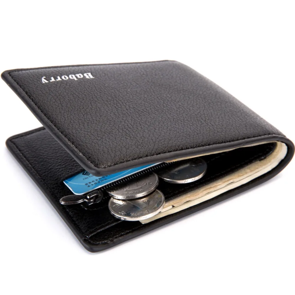 BABORRY Men Business Aluminum Cash ID Card Holder RFID Blocking Slim Metal Wallet Coin Purse Card Case Credit Wallet