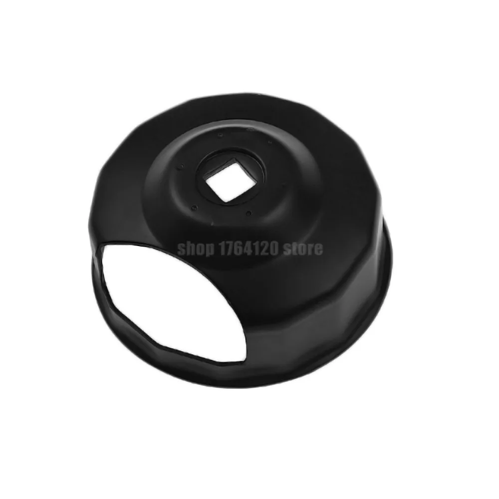 Motorcycle Black Steel Oil Filter Wrench End Cap Style 76mm For Harley Touring Sportster 883 Dyna Street Road Glide FXDB FLHT