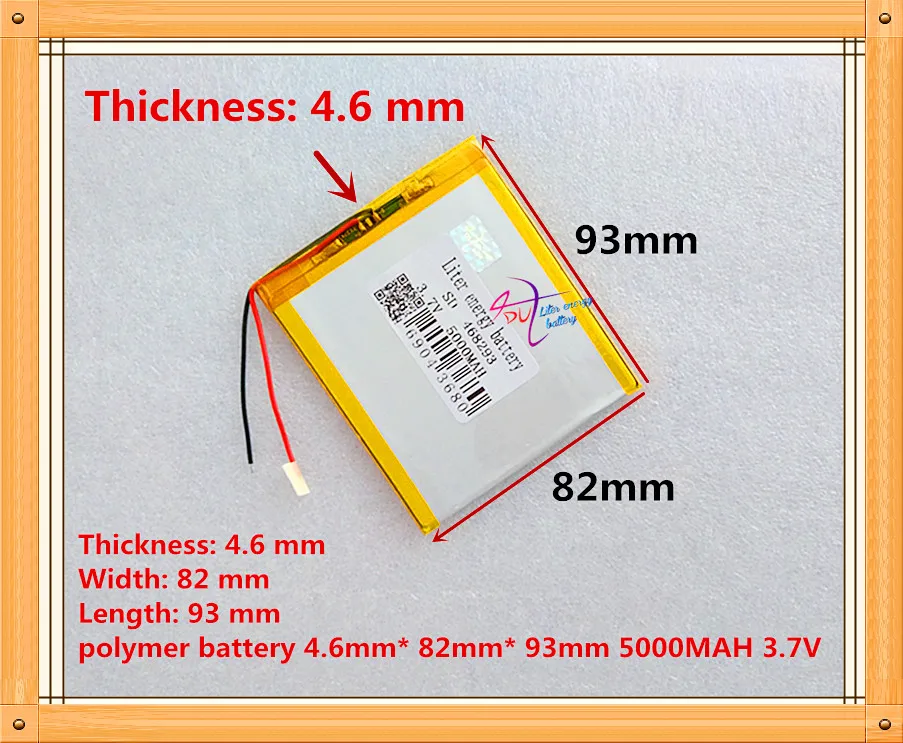 3,7 V Der Tablet-Akku 468293   5000 MAH Polymer-Lithium-Ionen-/Li-Ionen-Akku für Tablet-PC-Akku Kostenloser Versand