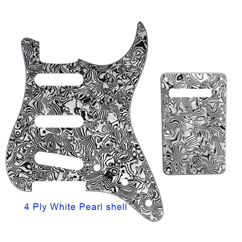 Pleroo Custom Guitar Pickgaurd - For 72\'11 Screw Hole Standard St SSS Guitar Pickguard Scratch Plate & Back Plate Scratch Plate