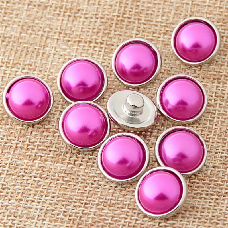 10pcs/lot Fashion DIY Round 12MM Snap Buttons With Zinc Alloy Bottom for Snaps Bracelets fit Xinnver Snaps Jewelry