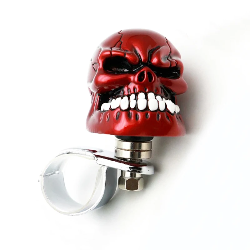 Skull Head Universal Car Steering Wheel Spinner Knob Adjustable Hand Control Ball handle Grip Spinner Auto Auxiliary Booster