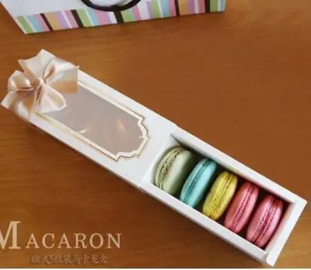 

Window Macaron boxe,cake box,gift box Mzacaron baking packing box party 30pcs/lot