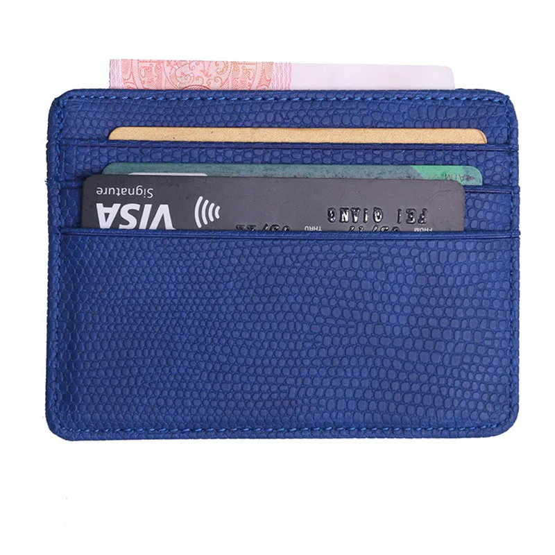 2018 NEW Lichee Pattern Bank Card Package Coin Bag Card Holder Travel Leather Men Wallets Women Credit Card Holder Cover