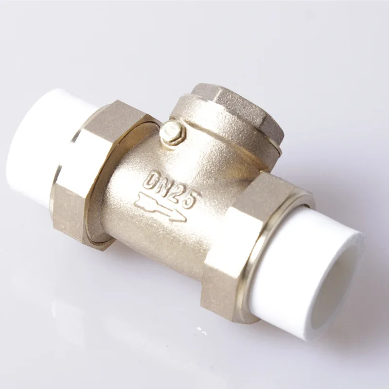 

Yuhuan Xuan Lin manufacturers supply PPR check valve copper check valve ppr horizontal copper check valve 4 points -1 inch live