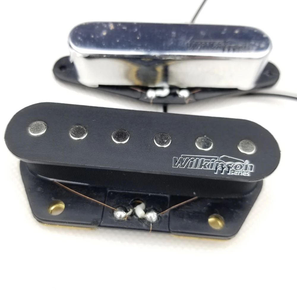 Wilkinson M Series Classical Vintage Style TL Single Coil Neck And Bridge Pickup for TL Electric Guitar Chrome WOVT