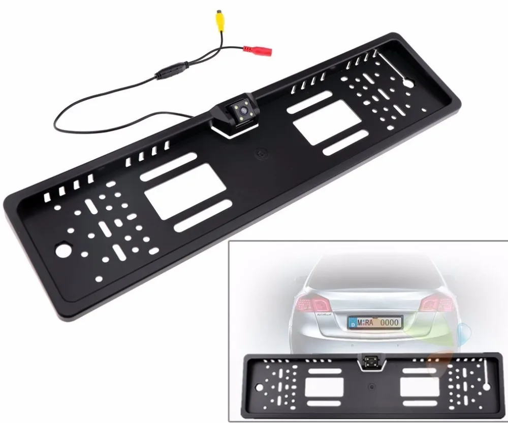 Podofo Car Rear View Camera, Matrícula Frame, à prova d'água, Auto, Backup reverso, Câmera de Estacionamento, UE, Europeia