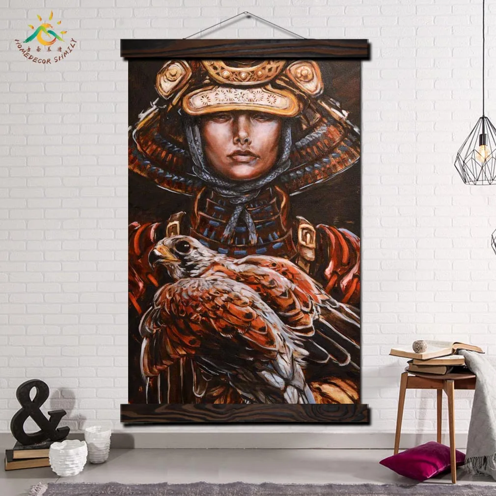 

Warrior Fantasy Modern Wall Art Print Pop Art Posters and Prints Scroll Canvas Painting Pictures for Living Room