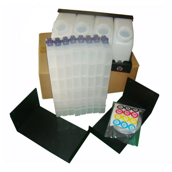 Mutoh Bulk Ink System with Vertical Cartridges--4 Bottles, 8 Cartridges