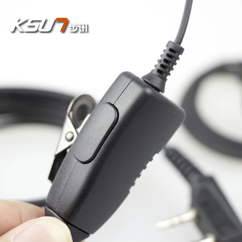 Headphones For Walkie Talkie Headset 2 Pin Two Way Radio Earpiece Ptt Mic Walkie Talkie Accessories Earphone For BAOFENG UV82