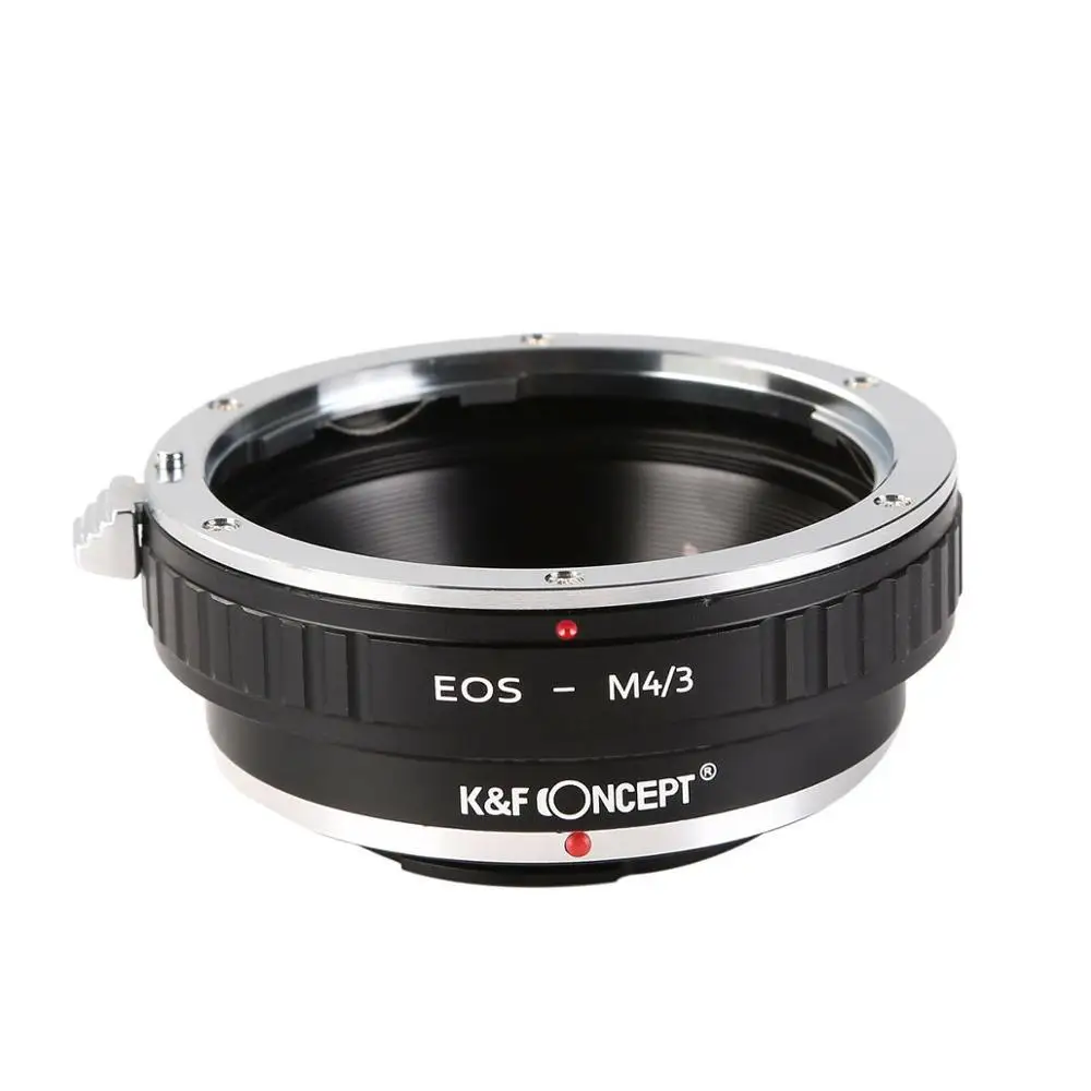 K&F Concept EOS-M4/3 Adapter for Canon EOS EF mount lens to Micro 4/3 MFT Mount for Olympus Panasonnic G1/G2/GF1 Lens Adapter