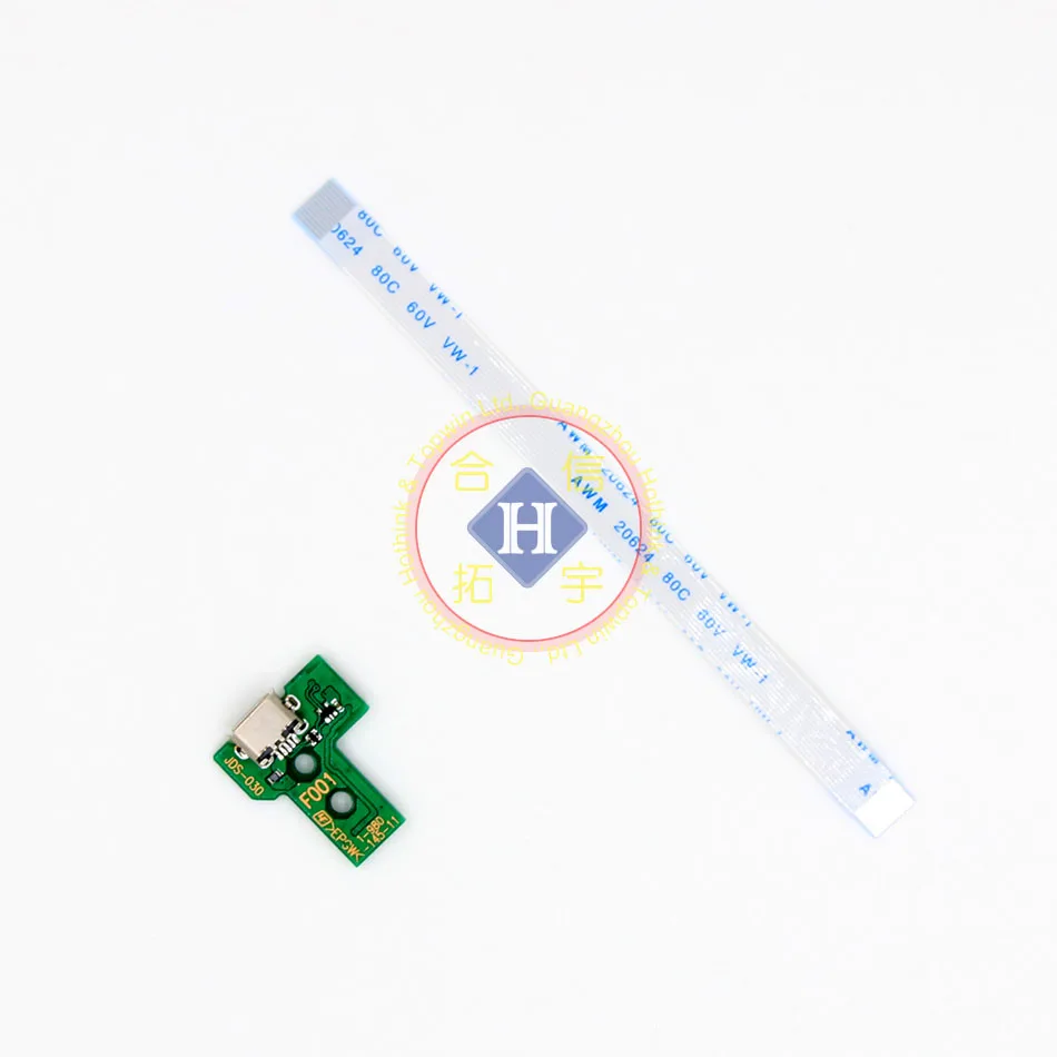 HOTHINK Power Charging Port Socket Board JDS-030 +12 pin Eject Ribbon Flex Cable For PS4 Controller gamepad Repair Parts