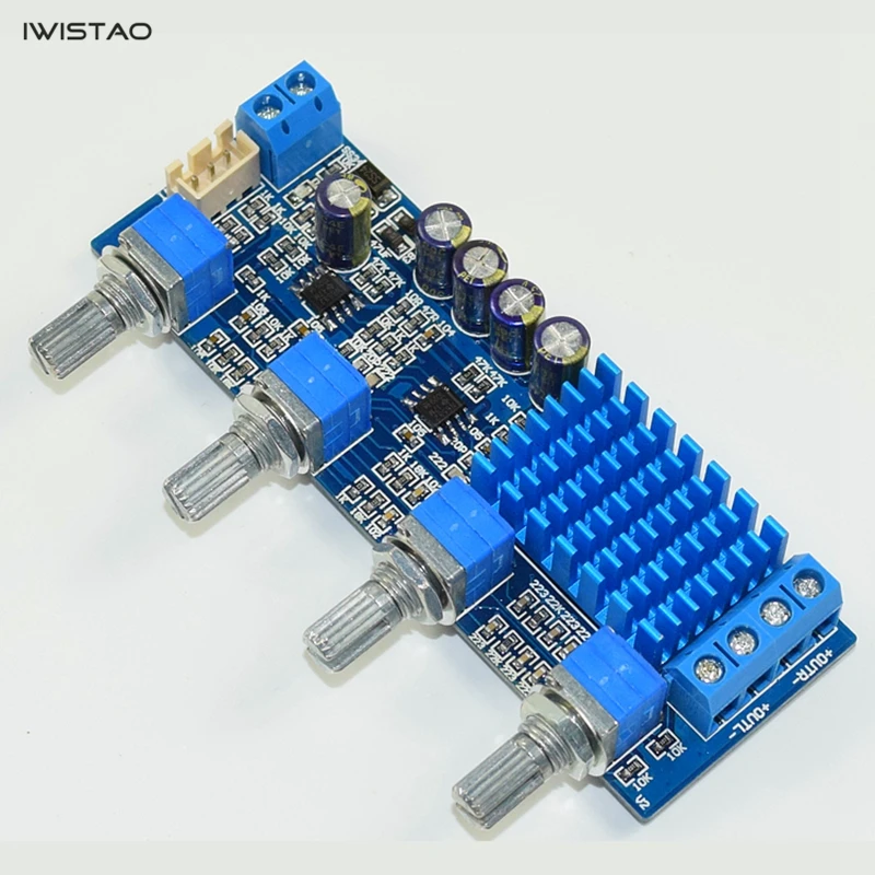 IWISTAO – amplificateur de puissance stéréo HIFI TPA3116, 30W + 30W, double OP, NE5532, contrôle des aigus, livraison gratuite