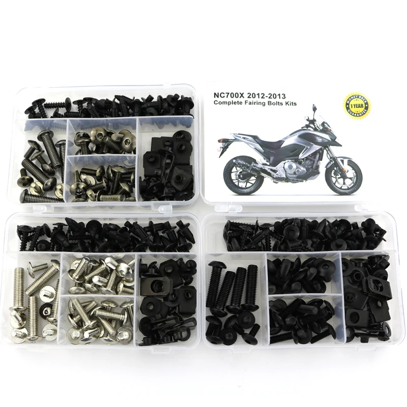 Fit For Honda NC700X 2012 2013 Complete Full Fairing Bolts Kit Nut Motorcycle Covering Screws Bolts Steel