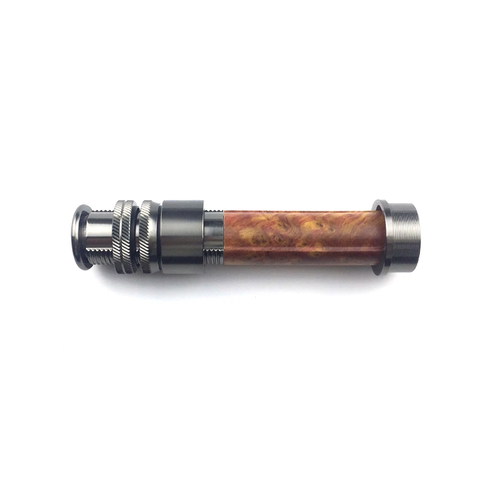 NooNRoo New Design Reel Seat Aluminum Burled Wood  Fishing Rod building DIY Repair fishing rod components