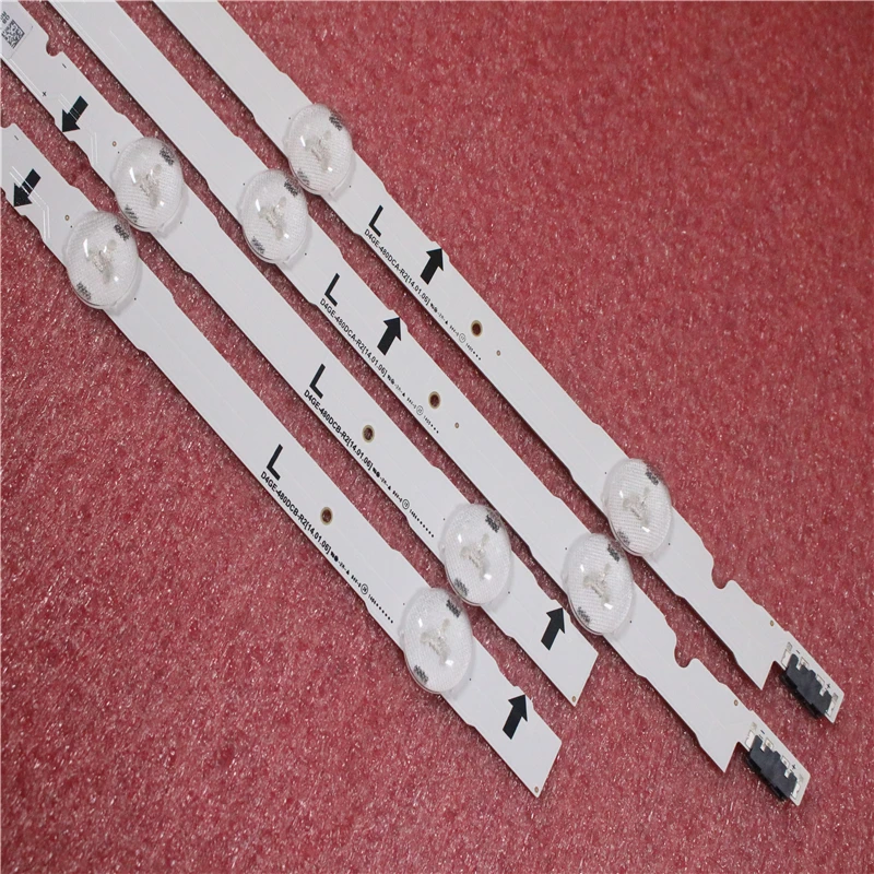 (New Kit)12 PCS LED backlight strip D4GE-480DCA-R2 D4GE-480DCB-R2 for SAMSUNG 48inch TV UE48H6470 2014SVS48F 3228 R03 L06