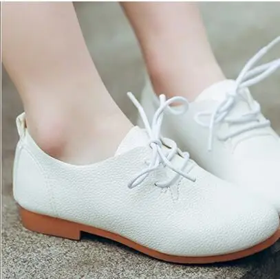 Children Size 26-36 Spring Autumn Girls Shoes Boys Loafers Slip On Casual Shoes leather children\'s shoes Breathable Kids