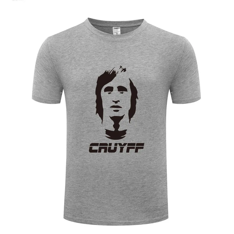 JOHAN CRUYFF Printed T Shirts Men Short Sleeve O Neck Cotton Man T-Shirt Cool Fitness Funny Streetwear Top Tee Fans Wear Summer