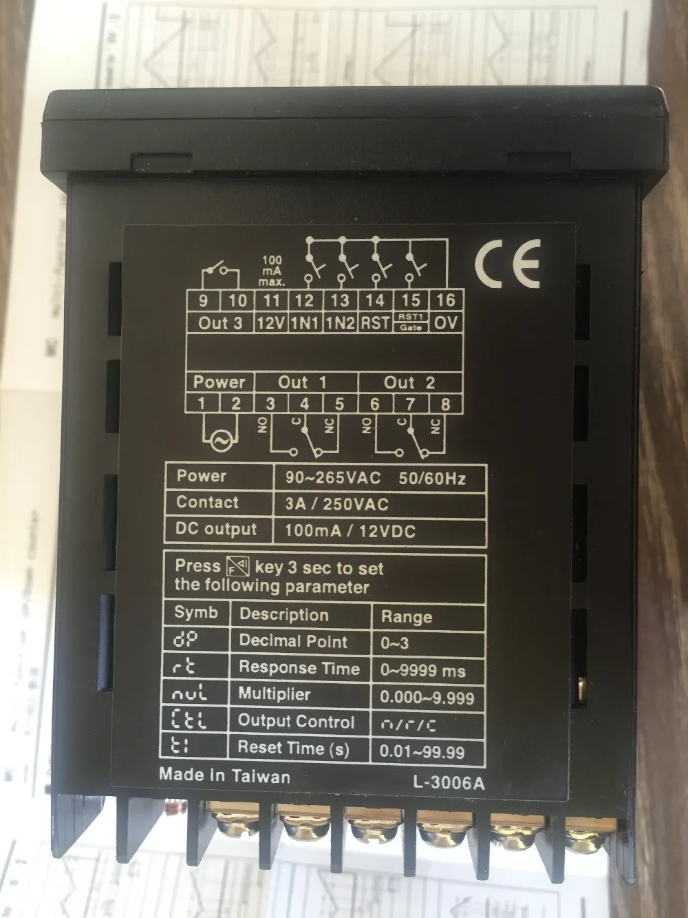 Taiwan's  Original Genuine MC-362 FOTEK timer Film set multi-function type Six-digit set New Original 90-265VAC