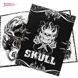 New ATOMUS Selected Skull Tattoo Books Design A4 Sketch Flash Book Tattoo Art Painting Reference For Tattoo Supplies