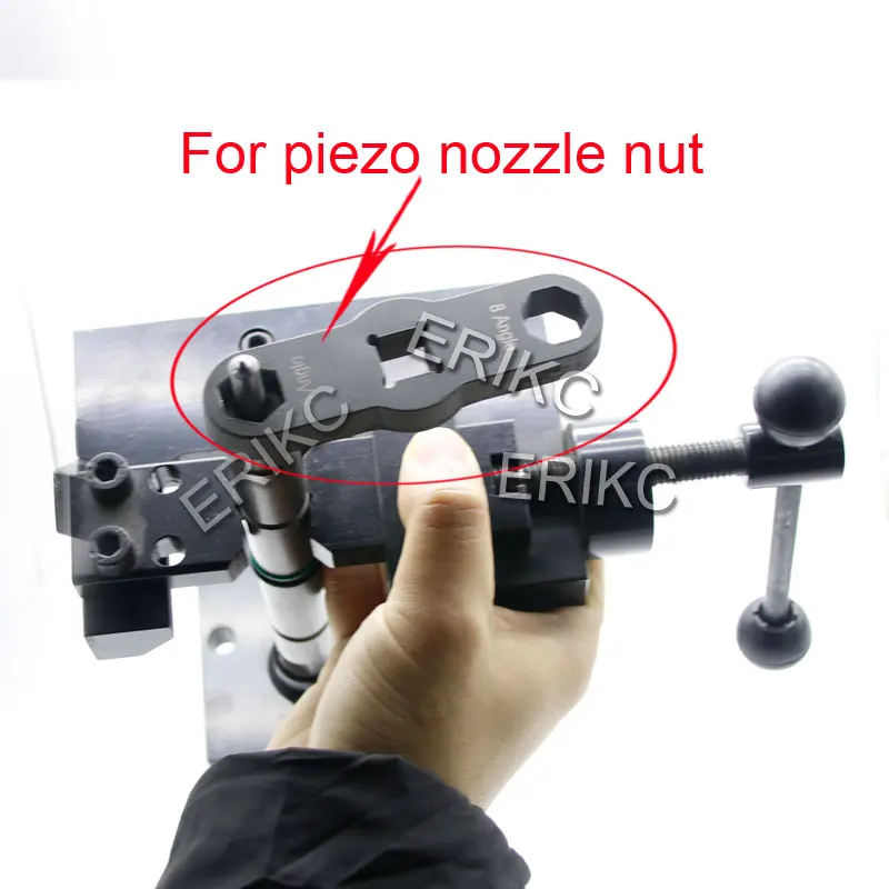 

ERIKC 8 and 6 Angle Nozzle Nut Disassemble Remove Tools common rail injector cap Steel spanner for Bosch Pizeo Siemens