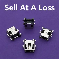 10pcs/lot G36 Mini USB 5pin Female Socket Connector 4foot for Tail Charging Mobile Phone Data Interface