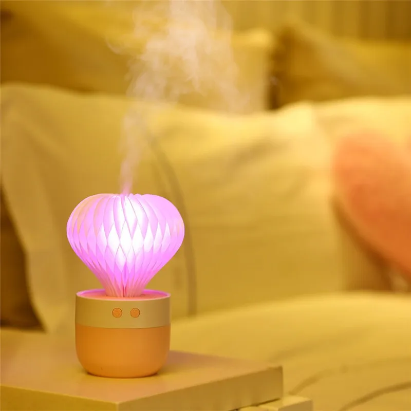 THANKSHARE USB Aromatherapy Essential Oil Diffuser - 130ml Car Portable Mini Ultrasonic Cool Mist Aroma Air Humidifier for Home