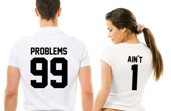 Sugarbaby 99 problems aint 1 couples T shirt funnt Couples Shirts Matching T shirt Anniversary T shirt High quality Tops