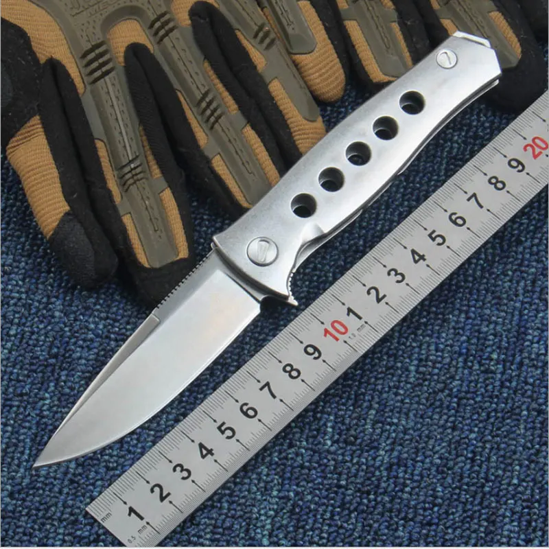 

Brave Fighter 58-60HRC D2 blade Steel handle folding knife camping Hunting Survival knife Tactical Utility tools EDC Multi Tool