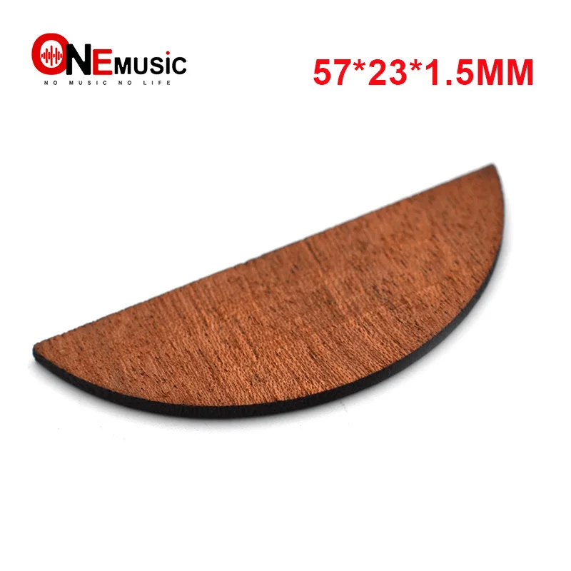 1 pcs Semicircle Shape Sapele Acoustic Guitar Neck End Heel Cover Guitar Heel Cover Plate Shell for Guitar Luthier Material