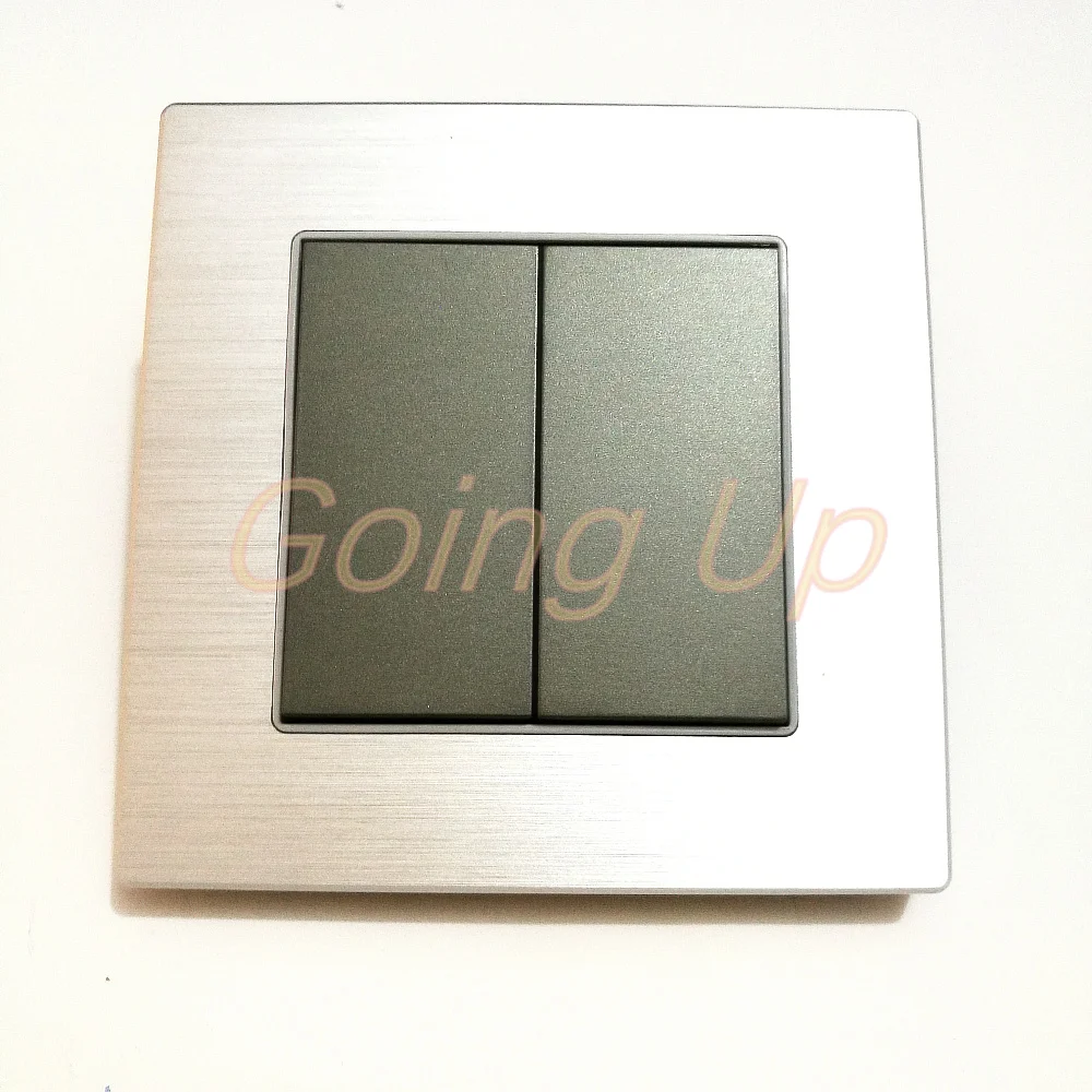 Smart home IO touch switch panel RS485 bus intelligent switch IO switch aluminum alloy wiredrawing switch